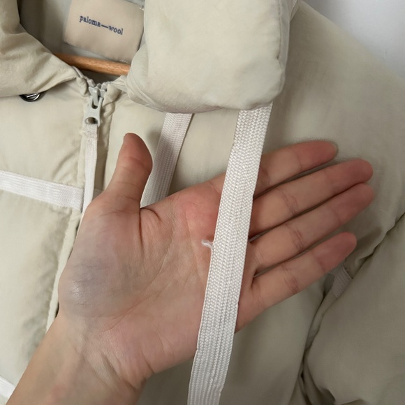 Paloma Wool Puffer Coat in Cream - Picture 6 of 7